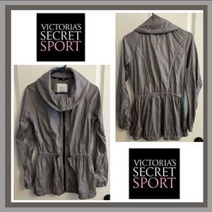 Victoria Secret Sport Light Purple/Grey Drawstring Waist Jacket Size XS